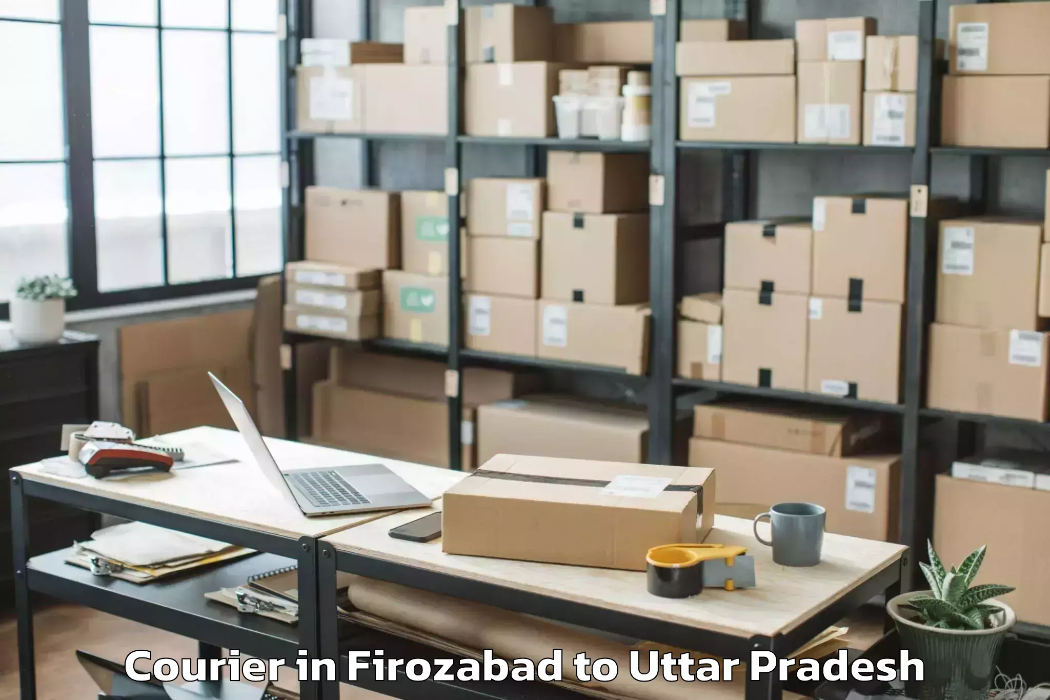 Easy Firozabad to Chillupar Courier Booking